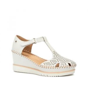 Pikolinos Pour femme. Sandales en cuir blanc Aguadulce - Taille 7cm