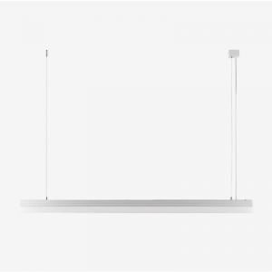 Plafonnier Led Linéaire En Aluminium (120 Cm) Joren Gris Chromé