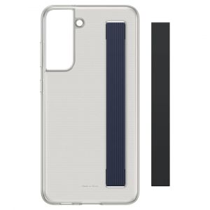 Samsung Coque S21 FE Laniere gris - transparent