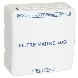 Michaud Filtre maître adsl - RJ45 - 4 sorties