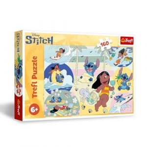 Trefl Lilo & Stitch, La Règne de Stitch - Puzzle 160 Pièces - Puzzles colorés avec Lilo et Stitch, Divertissement Créatif, Loisir pour Les Enfants à partir de 6 Ans