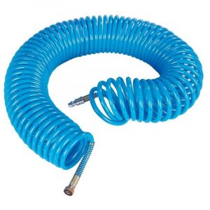 Intec Tuyaux d'air comprimé PU 15 mètres 12 bar 2 raccords + 2 écrous fraisés