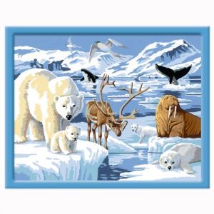 Image de Ravensburger Num&eacute;ro d'Art grand format : Animaux polaires
