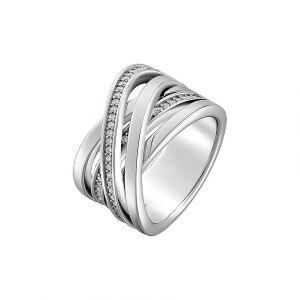 Jette Bague pour femme 87356302 925 Argent rhodié