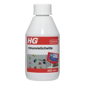 HG Supprimer les étiquettes – Liquide nettoyant adapté aux enlèvements adhésifs, matériau collant, goudron, graisse et huile des surfaces en bois, métal et plastique, 300 ml