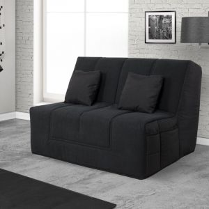 Relaxima Banquette Slyde 160 VIRGINIA coton noir