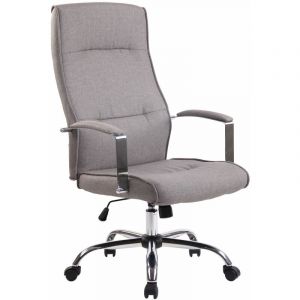 Image de Fauteuil de bureau Portland en similicuir ou tissu gris Tissu