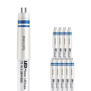 Philips Lot 10x LEDtube T5 MASTER (HF) High Efficiency 16.5W 2300lm - 830 Blanc Chaud | 115cm - Équivalent 28W