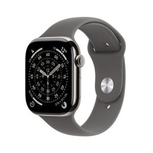 Apple Montre WATCH 42mm Tit Naturel / Gris Serie 11 M/L Cel