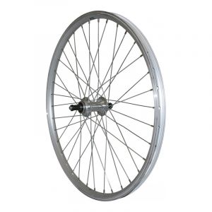 Velox Roue vtt 24 arriere alu argent double paroi moy alu blocage roue libre 7 6v