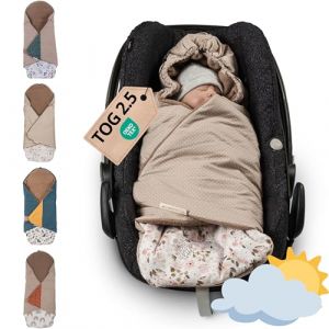 ULLENBOOM Couverture bébé enveloppante fleurs roses 90x100 cm