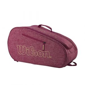 Wilson Sac de Padel Team, Jusqu'&agrave; 4 Raquettes, Rouge/Cr&egrave;me