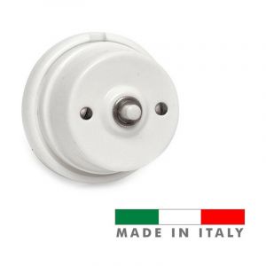 EDM - Mécanisme bouton poussoir sonnette porcelaine série vintage 10a 250v