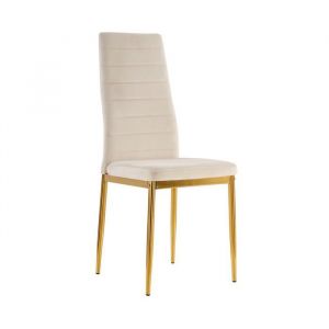 Lot de 6 chaises TOLIA gold velours