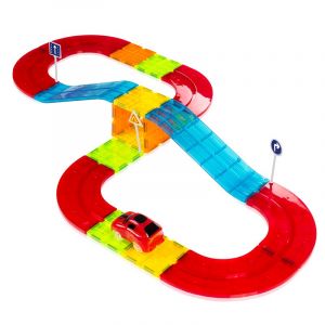 Dam Piste pour voitures avec des pi&egrave;ces magn&eacute;tiques. 27 pi&egrave;ces.