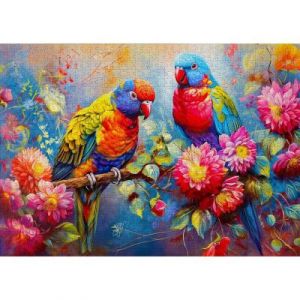 Puzzle 1000 pièces : Compagnons tropicaux