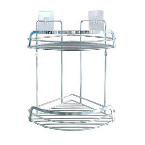 Douceur d'intérieur, Serviteur de Douche d'angle (22.8 x 29.8 x 34 cm) Filaire Premium Chrome, Métal