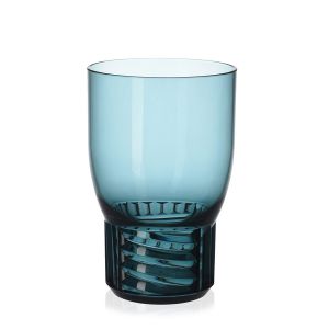 Kartell 01513AZ Verre &agrave; eau, Plastique, Bleu Ciel, 8,5 x 8,5 x 13 cm