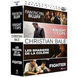 Coffret Christian Bale :  American Bluff + Knight of Cups + Les Brasiers de la colère + Fighter