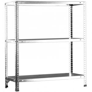 &Eacute;tag&egrave;re m&eacute;tallique finition galvanis&eacute;e 3 niveaux Confort Super Plus 900 SimonRack