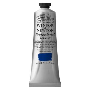 Winsor & Newton Tube de &laquo;Professional Acrylic Colour&raquo; 60ml - bleu phtalo nuancerouge -