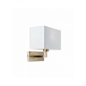 Endon Applique Piccolo, nickel, avec abat-jour blanc