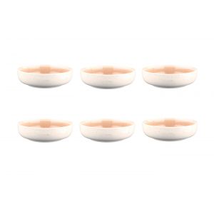 6 Bols Oxygen rose poudre/beige - D.17.5 cm