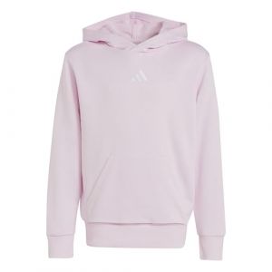Adidas Mixte Enfant Essentials Pocket Hoodie, Clear Pink/White, 7-8 Years