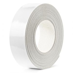 Cyclingcolors 1x Bande de Chant Thermocollant 21mm x 5m Epaisseur 0,50mm Mélaminé Facile à Appliquer Bricolage Étagère Meuble Panneau Bois Durable, blanc brillant