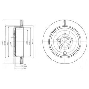 Delphi Disque de frein BG4288