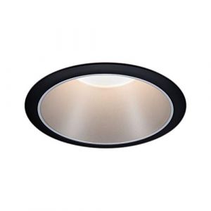 Paulmann 93397 encastrable Cole Rigide Rond à intensité Variable Noir Mat argenté Spot en Aluminium et Plastique GU10