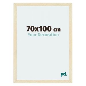 Your Decoration - 70x100 cm - Cadres Photo en mdf Avec Verre acrylique - Anti-Reflet - Excellente Qualité - Sable Patiné - Cadre Decoration Murale