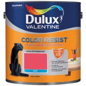 Dulux Valentine Peinture rouge éternel Color resist 2.5 l