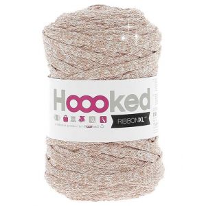 Image de Hoooked Fil Ribbon XL Lurex - cristal white