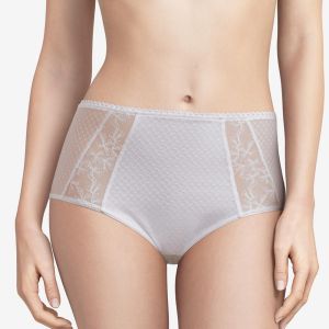 Chantelle Culotte taille haute blanche