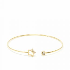 Bracelet Grace Rigide #or brillant