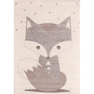 Tapis chambre d'enfant Yellow Tipi Cute Fox