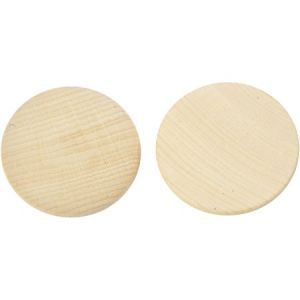 Creotime Mini rondelle de bois - 50 x 10 mm - 5 pcs