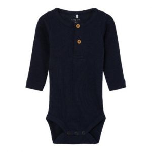 name it Body manches longues Nbmkab Dark Sapphire - Taille 86 (18 mois)