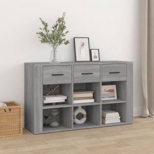 VidaXL Buffet Sonoma gris 100x30x59,5 cm Bois d'ingénierie