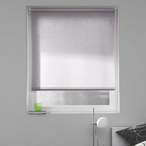 Madécostore Store enrouleur tamisant uni h250cm - Gris - L184 x H250cm
