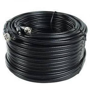 C&acirc;ble coaxial - Professionnel - 50M - Connecteurs BNC - Alimentation DC - Cam&eacute;ras de s&eacute;curit&eacute;