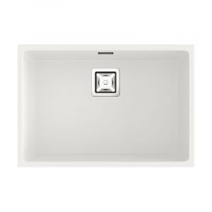 Évier ample 65 cm fabriqué Hekla avec finition blanc neige mat Zie Poalgi