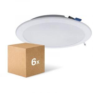 Markenlos Lot 6x Downlight LED Pan 18W 1440lm 840 Blanc Froid 177mm - Diam&egrave;tre 150mm