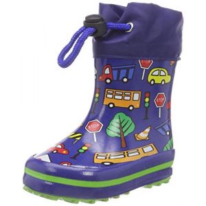Beck Traffic, Bottes & Bottines de Pluie garçon, Bleu (Blau 34), 28 EU