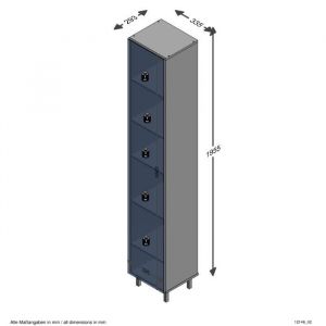 Image de Calicosy Colonne de salle de bains Tarragone à 5 étagères et un miroir, fait en panneaux de particules.