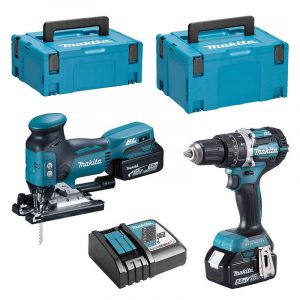 Makita Combopack 2 outils 18V LXT Li-Ion (DHP484 + DJV181) (2x5,0 Ah) DLX2355TJ