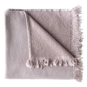 Image de Declikdeco Serviette de bain LUNA Poivre rose 100 x 50