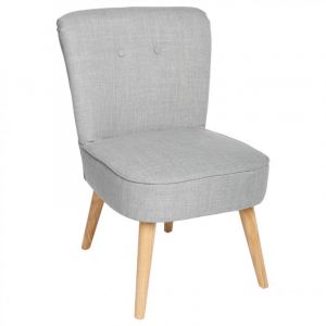 Image de Atmosphera Fauteuil Design "Tomaz" 76cm Gris