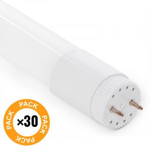 Lot de 30 tubes LED T8 22 W lumière blanche froide 150 cm en PC avec finition de couleur blanche GreenIce
